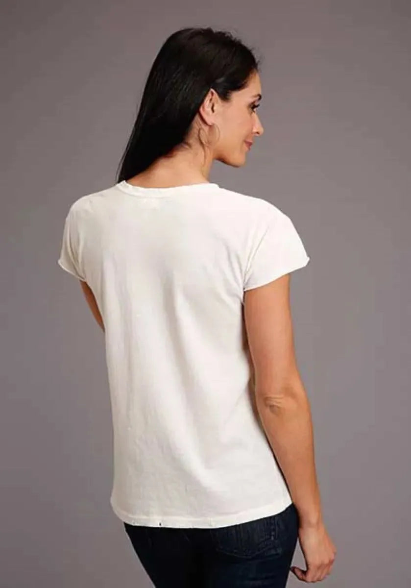 Stetson Round Up (White) - Women's Short Sleeve T-Shirt - Hatcountry