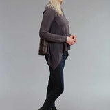 Stetson 0758 Twill Plaid (Grey) - Women's Knit Shirt