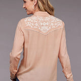 Stetson 2097 Blush Crepe (Pink) - Women's Blouse
