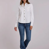 Stetson Loose Denim (White) - Women's Western Shirt