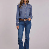 Stetson Tencel Denim (Blue) - Women's Western Shirt