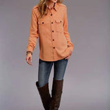 Stetson Jacket Style (Orange) - Women's Blouse
