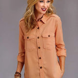 Stetson Jacket Style (Orange) - Women's Blouse
