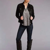 Stetson 2101 Aztec Geo (Black) - Women's Blouse