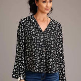 Stetson 1417 Southwestern Ditzy (Black) - Women's Blouse