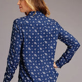 Stetson 01120 Vintage Ditzy (Blue) - Women's Blouse