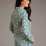 Stetson 1609 Floral Print (Green) - Women's Blouse