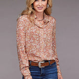 Stetson 2100 Sunset Floral (Pink) - Women's Blouse