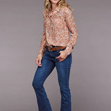 Stetson 2100 Sunset Floral (Pink) - Women's Blouse