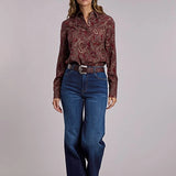 Stetson 3294 Rodeo Paisley (Wine) - Women's Western Shirt