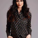 Stetson 00442 Horse Polkadot (Black) - Women's Blouse