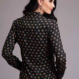 Stetson 00442 Horse Polkadot (Black) - Women's Blouse