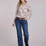 Stetson 2913 Desert Toile (Cream) - Women's Western Shirt