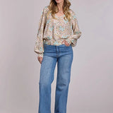 Stetson 2914 Prairie Floral (Cream) - Women's Blouse
