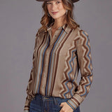 Stetson 2187 Sand Serape (Tan) - Women's Blouse