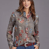 Stetson 2188 Vintage Tapestry (Grey) - Women's Blouse