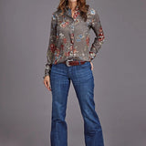 Stetson 2188 Vintage Tapestry (Grey) - Women's Blouse