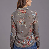 Stetson 2188 Vintage Tapestry (Grey) - Women's Blouse