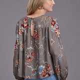 Stetson 2188 Vintage Peasant (Grey) - Women's Blouse