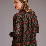 Stetson 00873 Blanket Print (Brown) - Women's Blouse