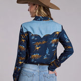 Stetson 3137 Ranch Life (Navy) - Women's Western Shirt