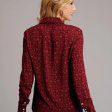 Stetson 1770 Western Ditzy (Wine) - Women's Blouse