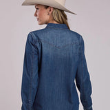 Stetson Dark Denim (Blue) - Women's Western Shirt