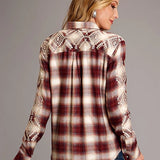 Stetson 1735 Ombre Plaid (Red) - Women's Blouse