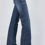 Stetson 214 Trouser Fit S Back Pocket ( Denim Dark Wash) - Women's Jeans