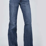 Stetson 214 Trouser Fit S Back Pocket ( Denim Dark Wash) - Women's Jeans