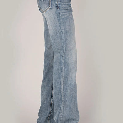 Stetson 214 Trouser Fit V Pocket (Light Wash) - Women's Jeans (Closeout)