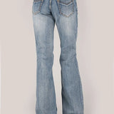 Stetson 214 Trouser Fit V Pocket (Light Wash) - Women's Jeans