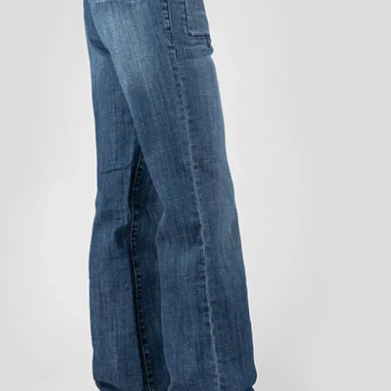 Stetson 214 Trouser Fit Flare Leg (Medium Wash) - Women's Jeans - Hatcountry