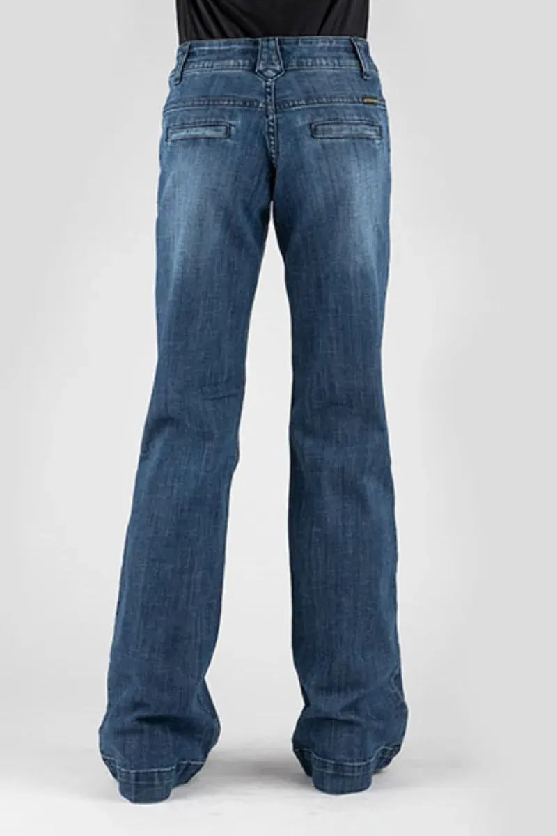 Stetson 214 Trouser Fit Flare Leg (Medium Wash) - Women's Jeans - Hatcountry