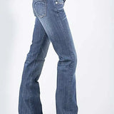Stetson 816 Classic Boot Cut Half Circle Pocket ( Denim Light Wash )- Women's Jeans