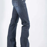 Stetson 816 Classic Boot Cut Zig Zag Pocket ( Denim Dark Wash )- Women's Jeans