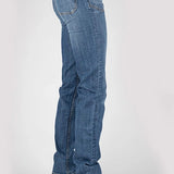 Stetson 915 High Rise Straight Fit Oversize Pockets (Medium Wash) - Women's Jeans