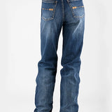 Stetson 915 High Rise Straight Fit Arrow Pocket (Medium Wash) - Women's Jeans