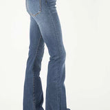 Stetson 921 High Waist Flare Fit (Brown/Medium Wash) - Women's Jeans