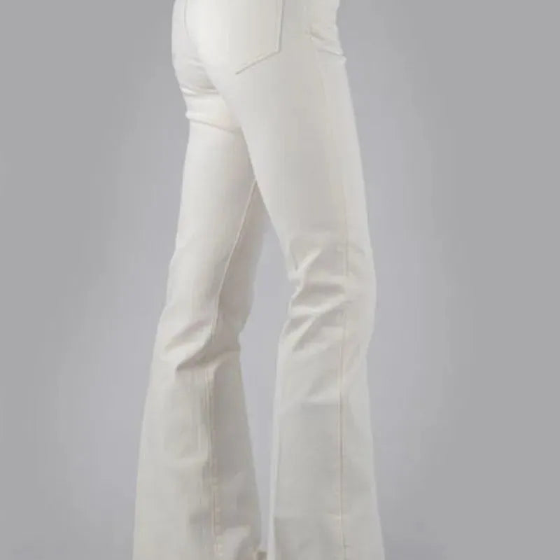 Stetson 921 High Waist Flare (Cream) - Women's Jeans - Hatcountry