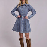 Stetson Princess Seaming (Light Wash) - Women's Denim Dress