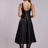 Stetson Gored Tank (Black) - Women's Leather Dress