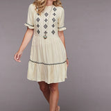 Stetson 2098 3/4 Sleeve (Cream) - Women's Dress
