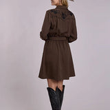 Stetson 3156 Western Viscose (Brown) - Women's Dress