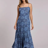 Stetson 3421 Ruffled Medallions (Blue) - Women's Slip Dress