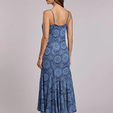 Stetson 3421 Ruffled Medallions (Blue) - Women's Slip Dress