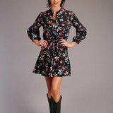 Stetson 00987 Feather Floral (Black) - Women's Dress
