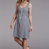 Stetson 00255 Gingham (Navy) - Women's Tank Dress