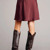 Stetson 1763 Poly Satin (Wine) - Women's Skirt
