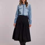 Stetson 2916 Lawn Eyelets (Black)  - Women's Skirt